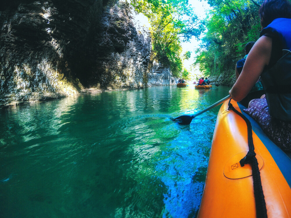 Canyon Martvili and thermal springs