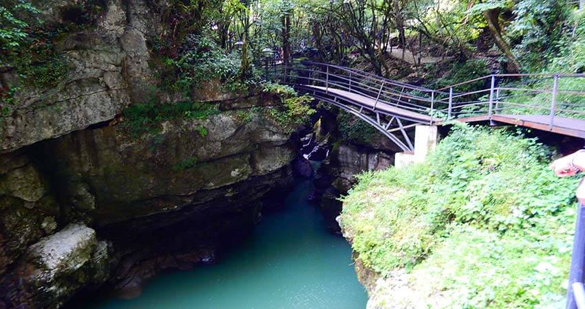 Canyon Martvili and thermal springs