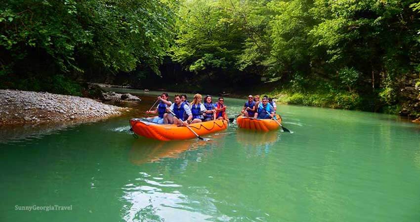 Canyon Martvili and thermal springs